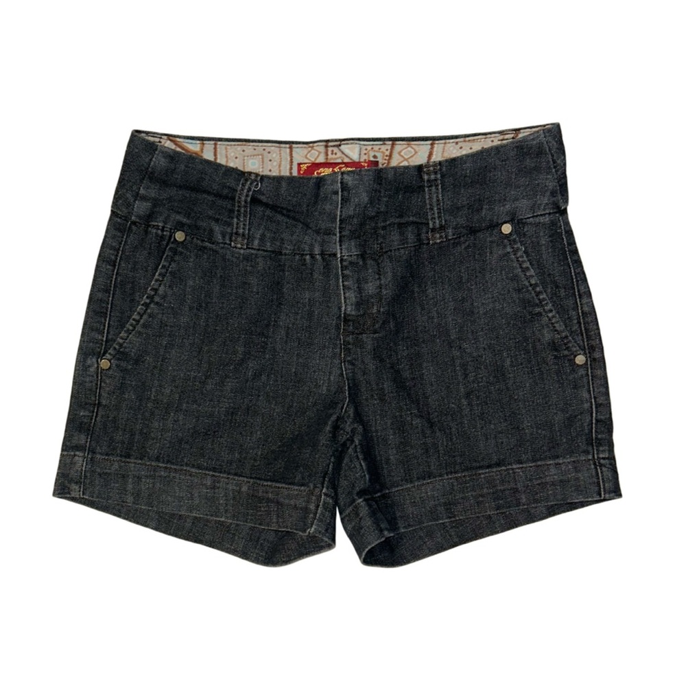 One 5 One Dark Blue Denim Shorts